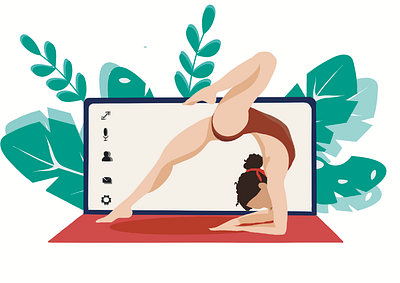 Women Yoga Illustration 3d animation artist branding design graphic design illustration illustrations illustrator logo mandala motion graphics ui vector