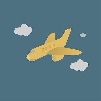 Yellow aircraft aircraft airplane design flight fly illustration jet sky travel vector yellow