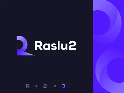 R Letter + 2 2 2 number logo best logo design brand brand identity branding branding agency gradient logo icon letter r logo logo design logo folio logo trends 2021 modern logo modern minimalist logo monogram logo r logo r logo design hd r mark