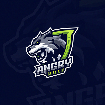 Wolf Esport logo animal brand branding character design designs esport gaming illustration logo masculine wolf