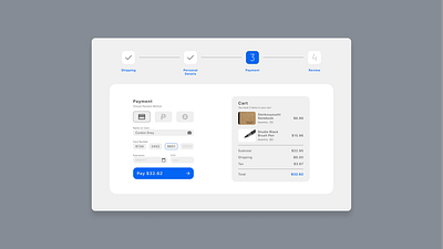 Credit Card Checkout clean credit card checkout design figma graphic design minmalist ui web design