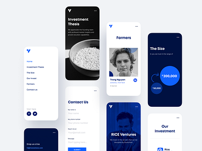 RICE Ventures :: Responsive mobile blockchain branding clean crypto design illustration logo minimal modern responsive token typography ui ux ventures webdesign