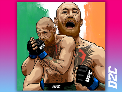 Conor Mcgregor Illustration boxing branding conor mcgregor design fighting illustration mma ufc