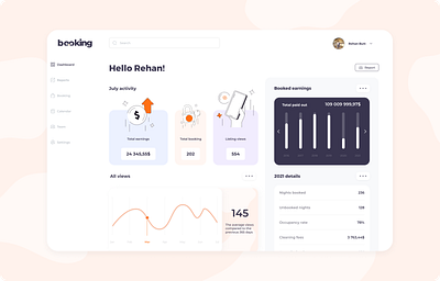 Booking Dashboard booking app booking dashboard branding dashboard dashboard design design ride dashboard ride ui riderecord ui ux design