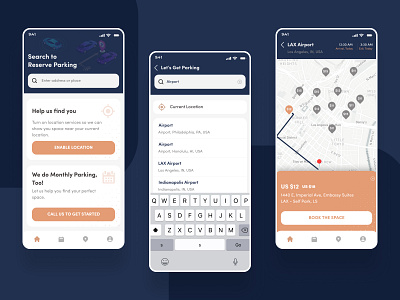 Car Parking App UI application auto car app car park app car parking app creativity design illustration mockup parking app parking issue solving app rent parking space issue space solving ui ux web app website design