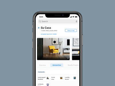 Apartment Profile Page apartment ui design mobile design product design profile redesign ui uiux ux