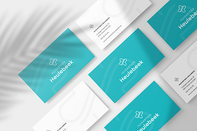 Huisartsen Heulebeek business cards branding design illustration logo vector