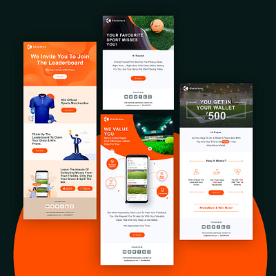 Newsletters For Khelormore cleantemplates emailer emailerdesigns minimal emailers newsletter template ui template uidesign uxdesign