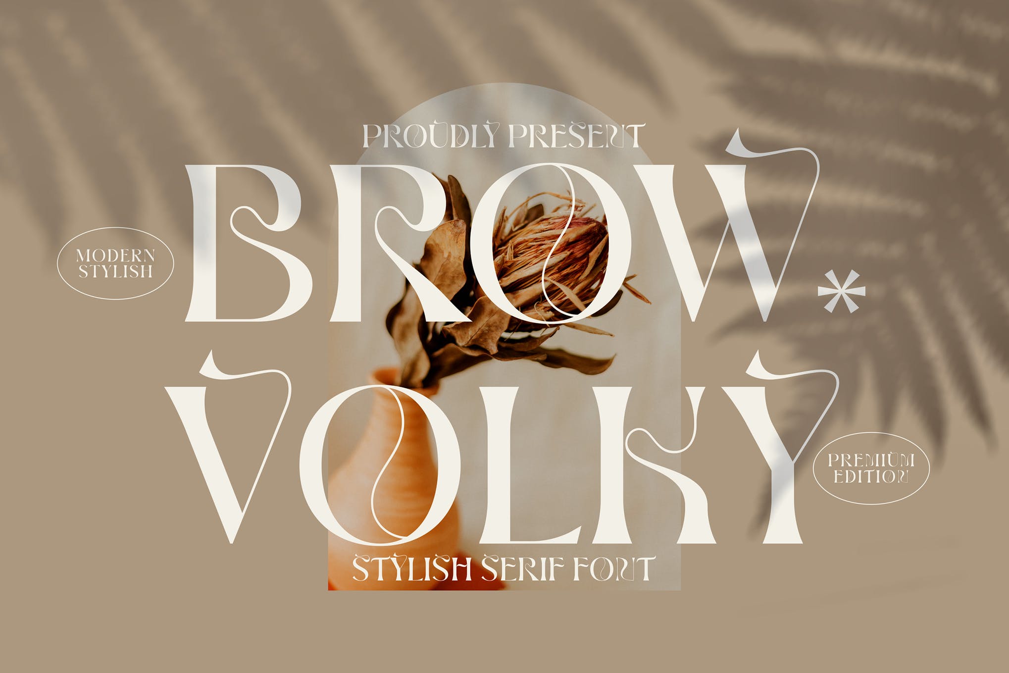 Brown Volky Stylish Serif Font app branding design display font graphic design illustration logo serif serif font stylish typography ui ux vector