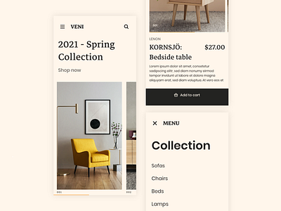 Furniture Marketplace - Mobile App app branding clothing design ecommerce flat furniture light marketplace minimal mobile motion graphics shop shopping ui ux vector website