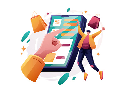 Storefront E-commerce Illustration cartooning design e commerce free illustration freebie illustration illustration download illustrator storefront vector vector design vector download vector illustration