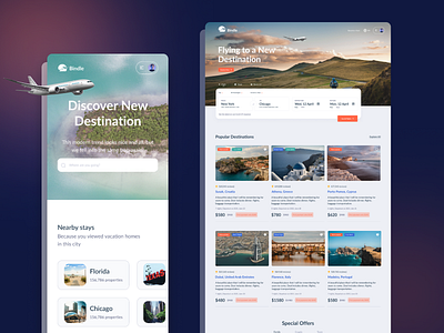 Bindle Travel UI Kit adobe xd booking ui kit clean design design project figma components flight graphic design interface design landing page logo site sketch app travel booking travel ui kit ui design ui kit ux design web website