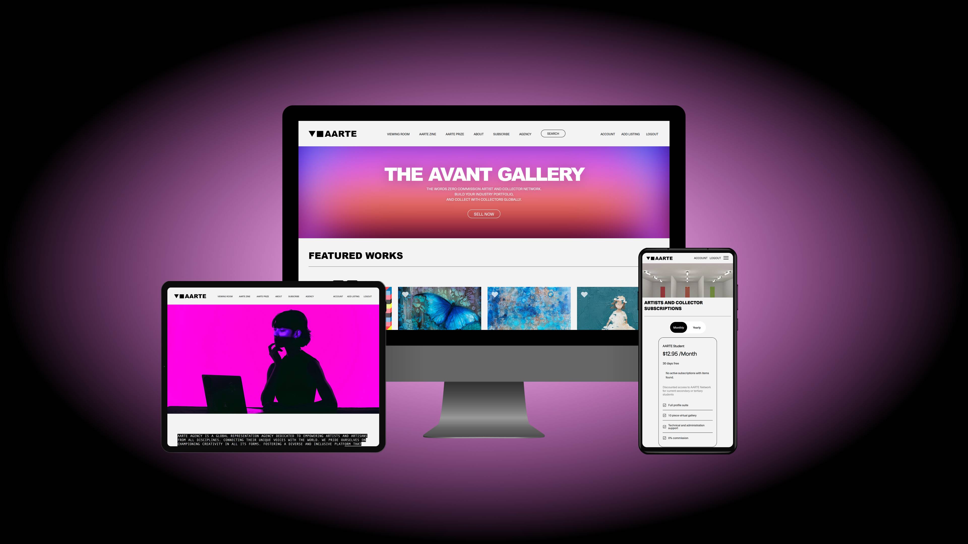 AARTE - Digital Artist/Collector Network & Marketplace