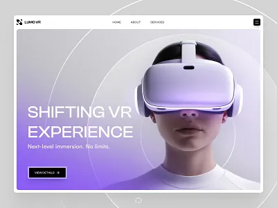 LUMO VR- Virtual Reality Headset Website Design augmentedreality cosmiqdesigner design designinspiration headset immersiveexperience productdesign ui uidesign uiux userexperience ux virtual virtual reality visualdesign vr web webdesign website websitedesign