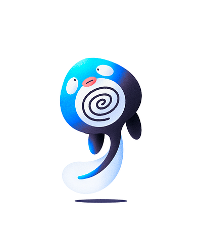 Poliwag character drawing illustration pokemon poliwag sketch