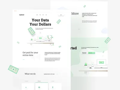 LH Landing Page + Illustrations design illustration ui uiux userinterfacedesign ux web webdesign