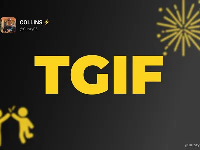 TGIF friday graphic design poster tgif