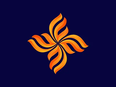 Flower Fire art artist branding designer fire flower freelancer geometric logo illustration logo logo maker logos minimalist modern modern logo simple logo ui