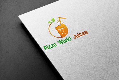 Pizza World Juices logo 365 3d animation branding design graphic design graphicdesignui icon illustration logo motion graphics typography ui userexperience vector