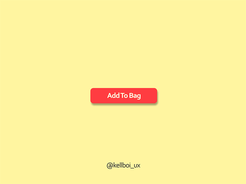 Add To Bag: Micro Interaction after effects app design icon interaction micro interaction ui ux