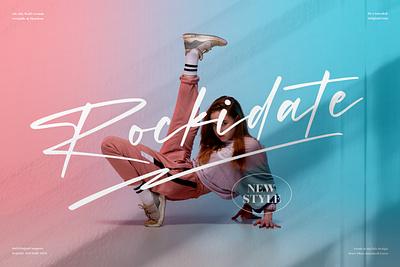 Rockidate - Stylish Signature Font app branding design icon illustration logo typography ui ux vector