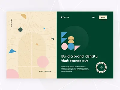Genten - Branding Agency branding design illustration logo typography ui ux vector