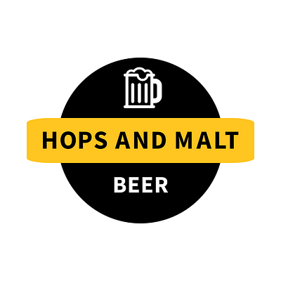 Pub Logo with Mug Beer | Turbologo alcohol beer beer company brand design branding brewery design drink graphic design illustration logo logo design mug mug beer pub round typography ui ux vector