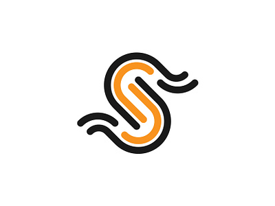 S Logo black brand identity branding creative design flat graphic design grid logo letter logo lineart logo logo design logo designer minimalist orange premium professional logo s s logo vector