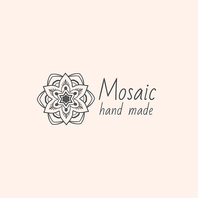 Hand Made Logo with Mandala | Turbologo brand design branding design flower graphic design hand made illustration logo logo design mandala spa typography ui ux vector yoga