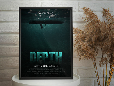 Depth by Luce Bennett adobe boat book cover design editing film flyer graphic graphic design horror image manipulation montage movie photo photoshop picture poster underwater