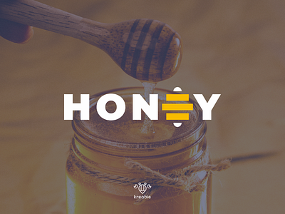 HONEY - LOGOTYPE bee cool design honey logo logotype minimalist modern monogram simple type typography