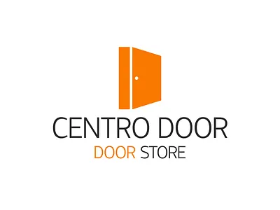 Shop Logo with Orange Door | Turbologo brand design branding closed design door doors doorway graphic design illustration logo logo design orange shop squarespace typography ui ux vector