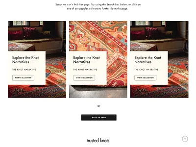Trusted Knots carpet design illustration typography ui