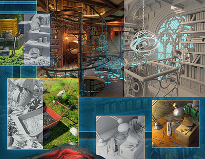 3D Modelling 2d 3d 3d art 3dmodeling 3dsmax art branding character concept design environment game design games illustration modeling ui ux vector