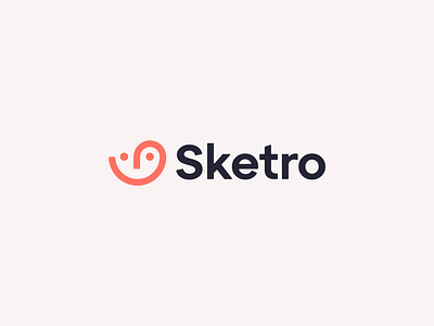 Sketro animation branding face head logo logo design logo mark minimal minimalist modern sketch