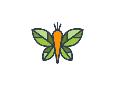 Combination logo for "The Foodie Nutritionist" 99designs branding butterfly carrot colorful combination diet feminine food fruit healthy leaves logo logomark minimal modern natural nutrition simple vegetable