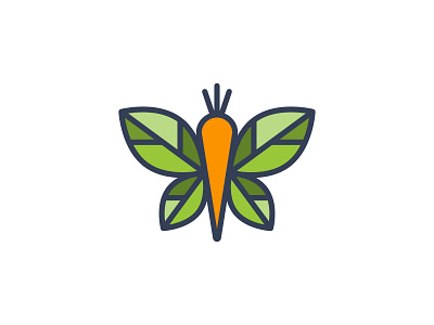 Combination logo for "The Foodie Nutritionist" 99designs branding butterfly carrot colorful combination diet feminine food fruit healthy leaves logo logomark minimal modern natural nutrition simple vegetable