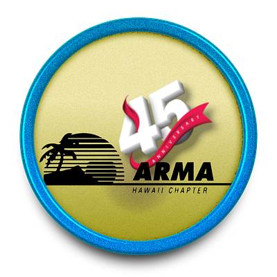 Arma Hawaii Chapter 45 anniversary logo logo