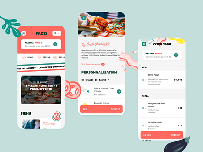 Pazzi — Webapp branding food foodporn illustration italian pazzi pizza webapp