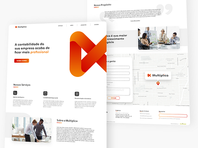 Multiplica Contabilidade Website 3d accounting branding concept design logo office page ui ux web webpage website