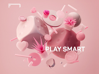 Play Smart 3d c4d casino cinema4d color composition design designer dice gambling geometric graphic design icon illustration minimal monochrome motion graphics pink poster render