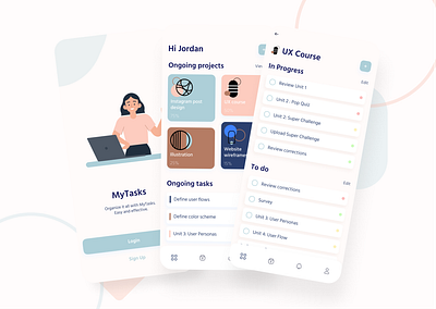 Task Manager App design ui