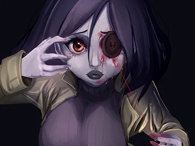 Coraline design digital graphic design illustration