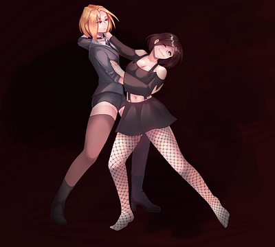 Haru and Hotaru design digital graphic design illustration