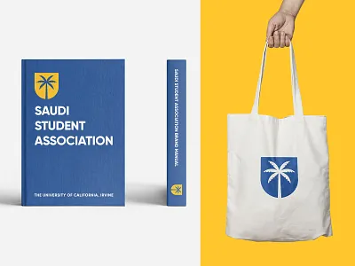 Saudi Student Association at UCI brand branding branding agency california college design design agency graphic design logo logodesign logotype palm tree palm tree logo portugal romeu pinho shield logo thunder district uci university usa