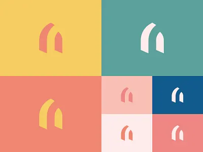 NZAHA Hotel logo colors design graphic design hotel logo logo design marrakech morocco negative space