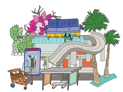 The Illustrated City art design drawing illustration