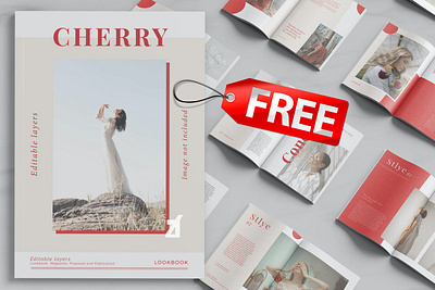 Free Cherry Lookbook Template clean colorful company corporate free freebie google slides keynote modern multipurpose multipurpose template photography pitch deck portfolio studio template unique web design web development wesbite