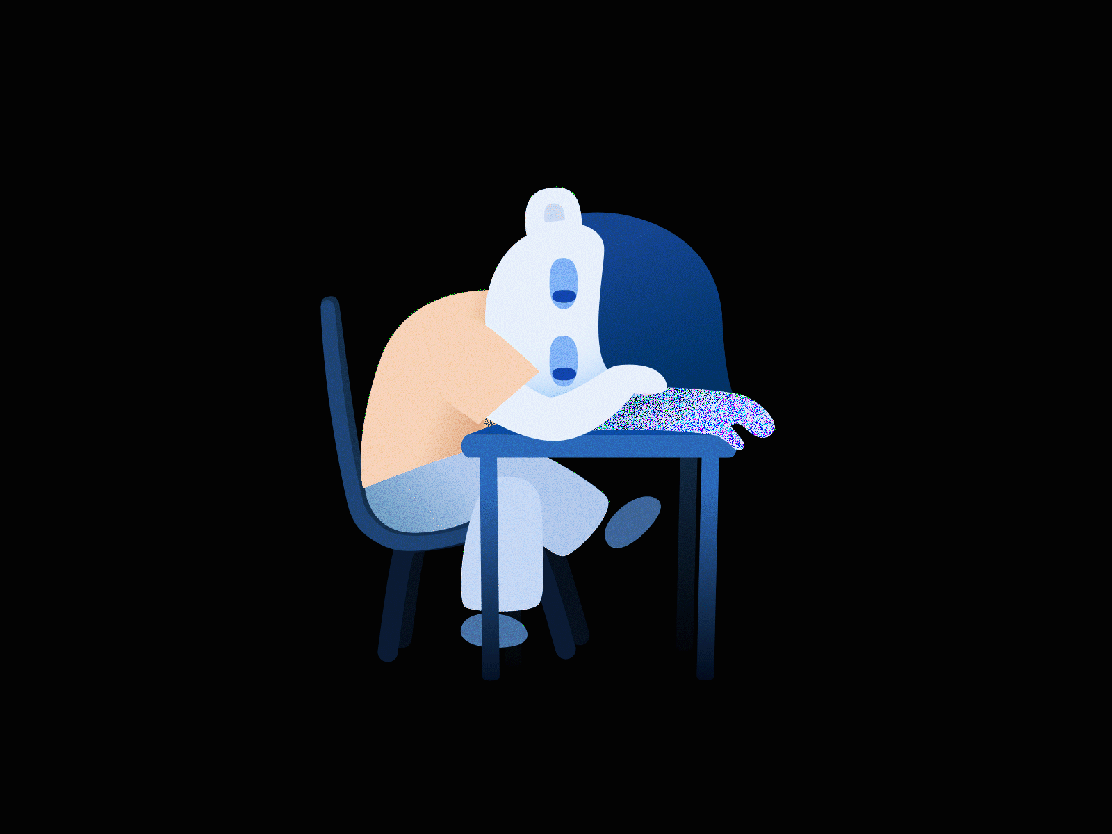 Bad posture #5 2d aftereffects animation character illustration motion