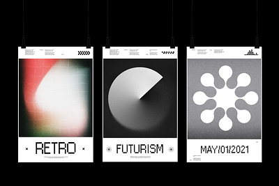 Texturas - Retro Graphics Pack 80s abstract assets background black cover design distorted geometric geometryc gradient grain grainy graphic grid kit monochrome music noise white